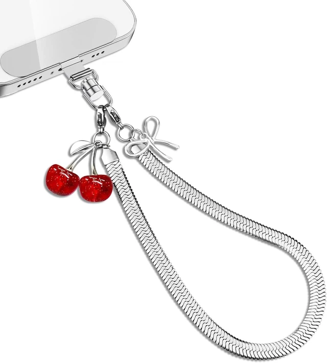 Main image of Phone Wrist Strap Phone Charm Strap Metal Phone Chain Tab Welding Process not Easy to Break