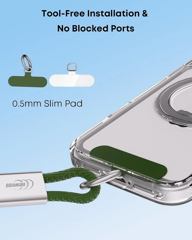 Alt view image 4 of 6 - Phone Wrist Strap & 240W USB-C Cable 2-in-1 Lanyard