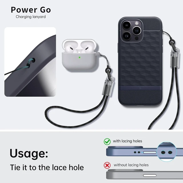 Alt view image 5 of 7 - USB C Wrist Strap Charging Cable 65W USB C to USB C Fast Charge Cord