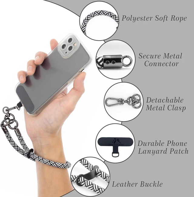 Alt view image 3 of 6 - Cell Phone Wrist Strap Phone Lanyard Rope Wrist Lanyard Outdoor Activities