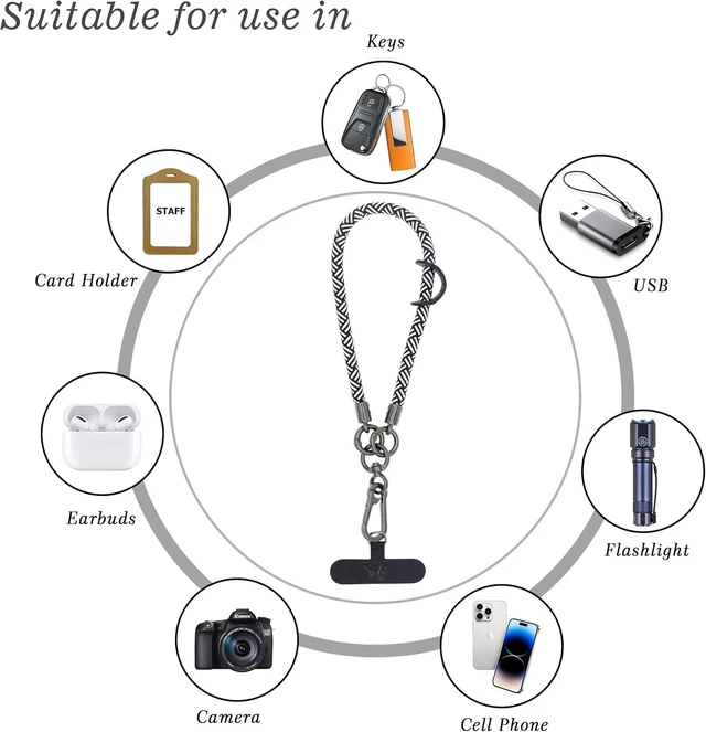Alt view image 6 of 6 - Cell Phone Wrist Strap Phone Lanyard Rope Wrist Lanyard Outdoor Activities
