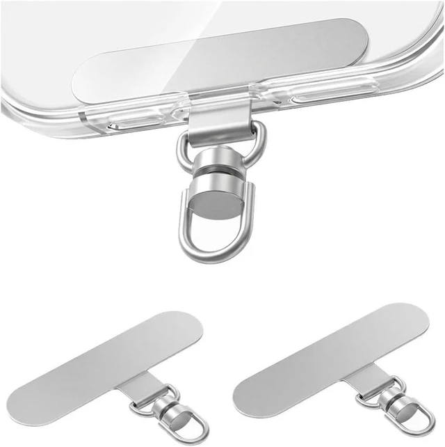 Main image of Universal Metal Phone Tether Tab Heavy-duty Phone Lanyard Tab for Wrist&Crossbody Straps Full-cover Phone Cases