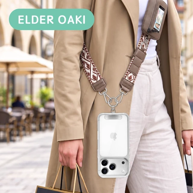 Alt view image 6 of 7 - Universal Metal Phone Tether Tab Heavy-duty Phone Lanyard Tab for Wrist&Crossbody Straps Full-cover Phone Cases