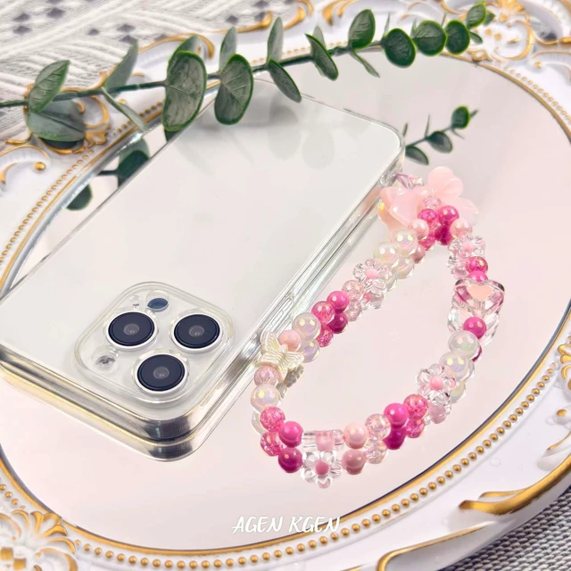 Alt view image 6 of 7 - Phone Charms Cute Beaded Phone Lanyard Wrist Strap Aesthetic CellPhone Keychain Cute PhoneCharms for Women