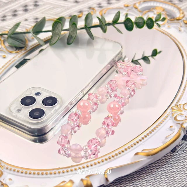 Alt view image 7 of 7 - Phone Charms Cute Beaded Phone Lanyard Wrist Strap Aesthetic CellPhone Keychain Cute PhoneCharms for Women