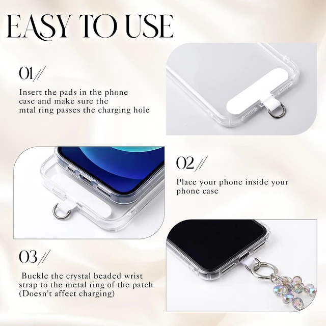 Alt view image 4 of 6 - 4 Pack Beaded Phone Wrist Strap