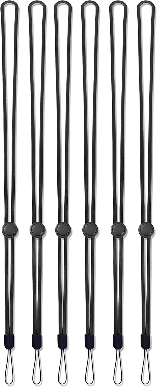 Alt view image 5 of 6 - 6Pcs Black Neck Lanyards Circular Adjustable with Button