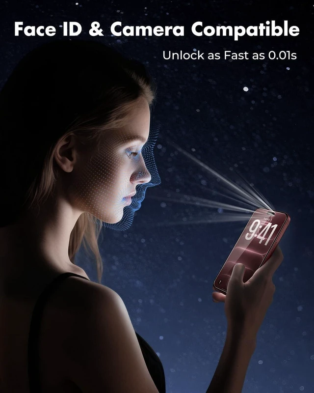 Alt view image 7 of 7 - 3-Pack Screen Protector for iPhone 18 Pro Max Tempered Glass