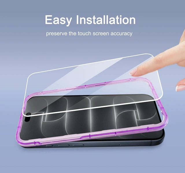 Alt view image 6 of 6 - 3 Pack Screen Protector for iPhone 18 Pro Max/iPhone 17 Pro Max