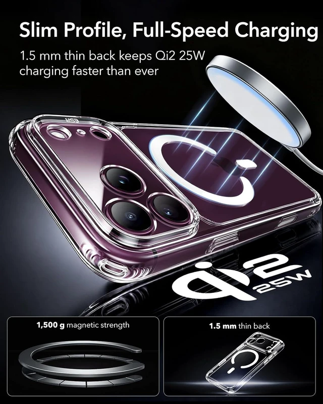 Alt view image 6 of 7 - Classic Hybrid for iPhone 18 Pro/17 Pro Case Clear
