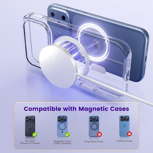 Alt view image 4 of 7 - MagSafe 25W Wireless Charger for Magnetic Fast Charging Pad