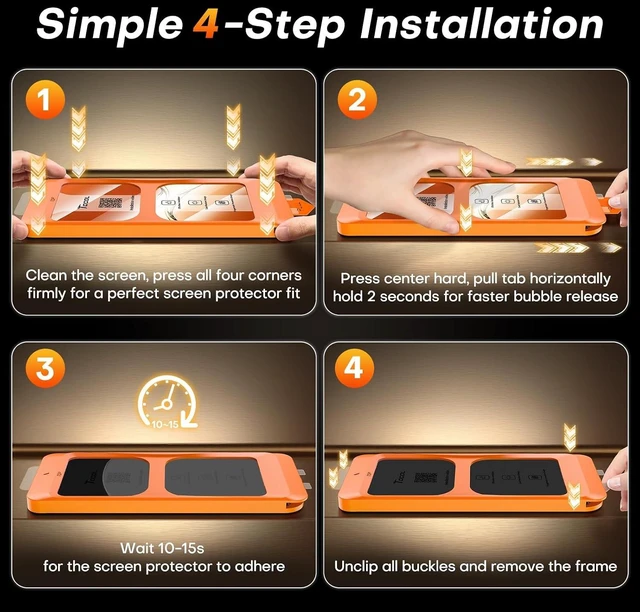 Alt view image 6 of 6 - for iPhone 17 Screen Protector Easy Installation