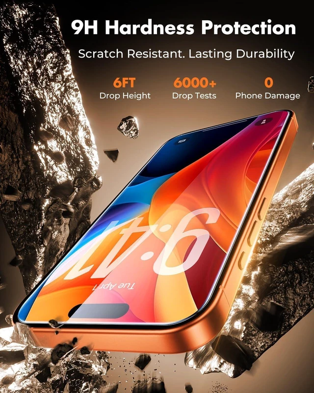 Alt view image 3 of 7 - 2-Pack Screen Protector for iPhone 17 Pro Max Tempered Glass