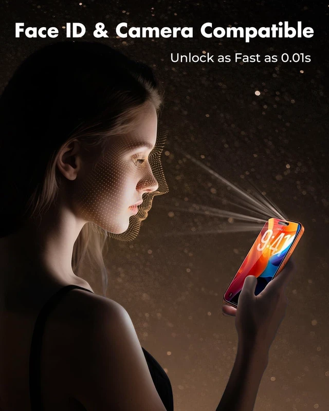 Alt view image 6 of 7 - 2-Pack Screen Protector for iPhone 17 Pro Max Tempered Glass