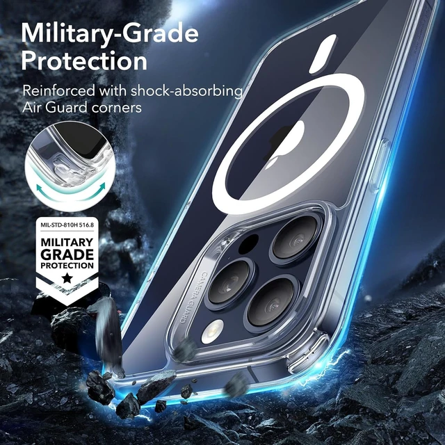 Alt view image 6 of 7 - Classic Hybrid for iPhone 15 Pro Case Clear