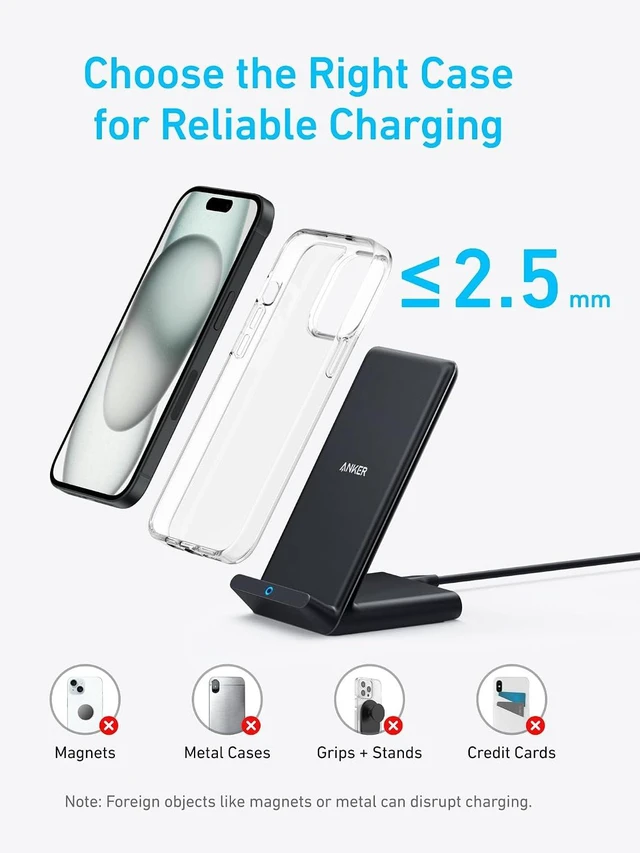 Alt view image 6 of 7 - 313 Qi-Certified 10W Max Wireless Charger Stand