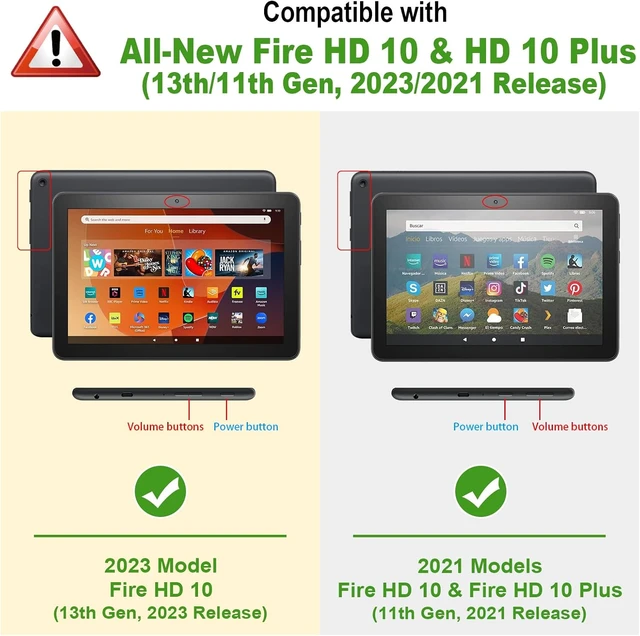 Alt view image 2 of 7 - Fintie Folio Case for Fire HD 10 & 10 Plus 13th/11th Gen 2023/2021