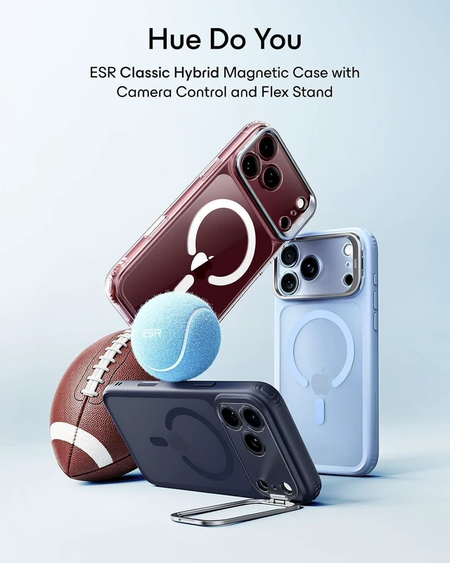 Alt view image 2 of 7 - Classic Hybrid for iPhone 18 Pro/17 Pro Case with Flex Stand Clear