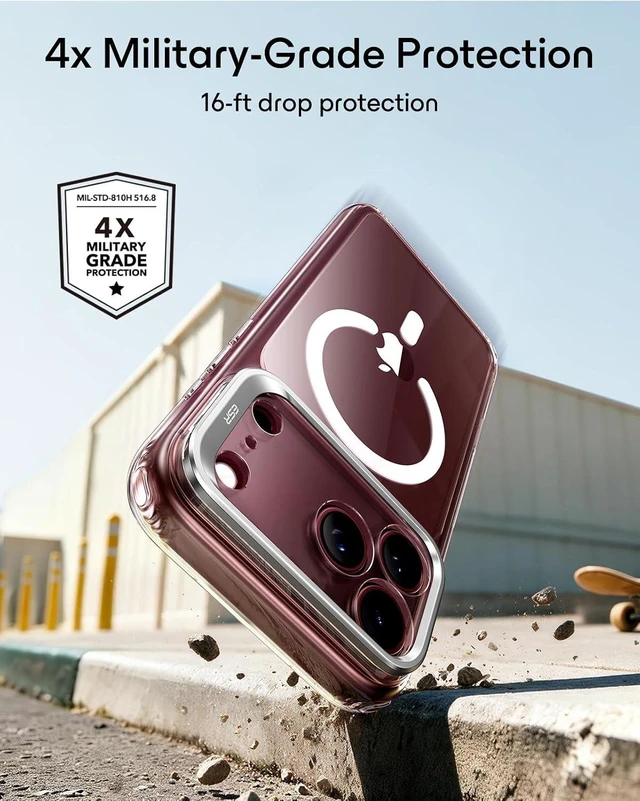 Alt view image 5 of 7 - Classic Hybrid for iPhone 18 Pro/17 Pro Case with Flex Stand Clear
