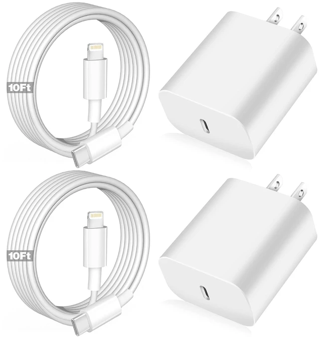Main image of iPhone Fast Charger Charger Super Quick iPhone Charger Fast Charging 2Pack 10FT Long Type-C to Lightning Cable Cord USB C Wall Charger Block Adapter for iPhone 14 13 12 11/13Pro Max/12Mini/XS/XR