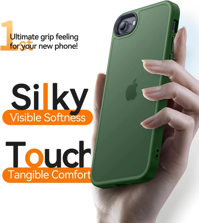 Alt view image 5 of 6 - Shockproof for iPhone 8/7 & SE (3rd/2nd Gen) Case Deep Green