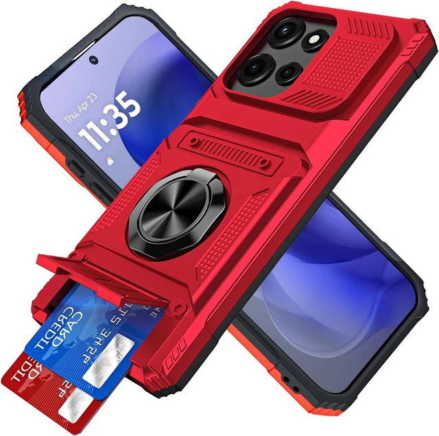 Main image of for Moto G Power 2025/2026 Wallet Case Red