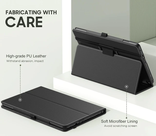 Alt view image 3 of 7 - Case Fits Kindle Fire HD 10 Tablet (13th/11th Gen) Black