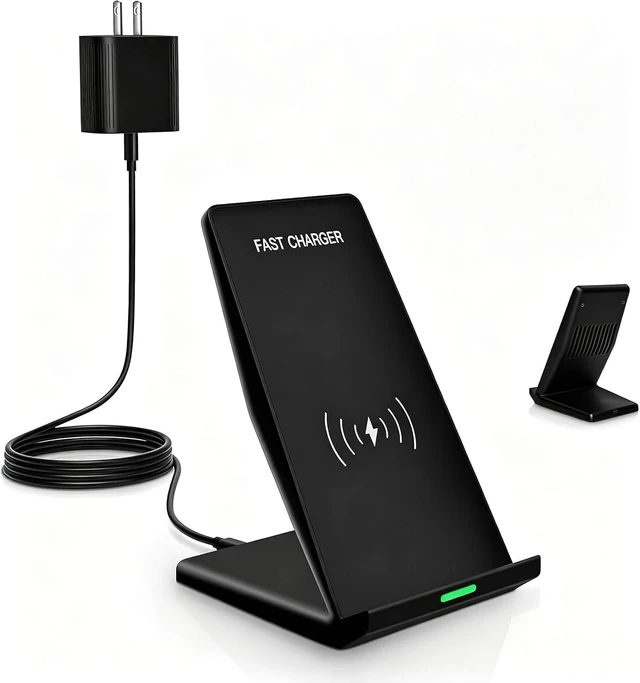Main image of Wireless Charger Station 15W Desk Wireless Charging Stand 20W USB C Adapter for iPhone 17 Pro/17/17/Air/16 Pro/16E/16 Plus/15/14/13 Galaxy S25/S24/S23/S22/Z Flip Fold/Note 20 Google etc