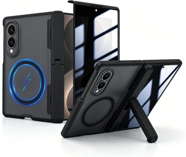 Main image of for Galaxy Z Fold 8 Case with Invisible Kickstand Black