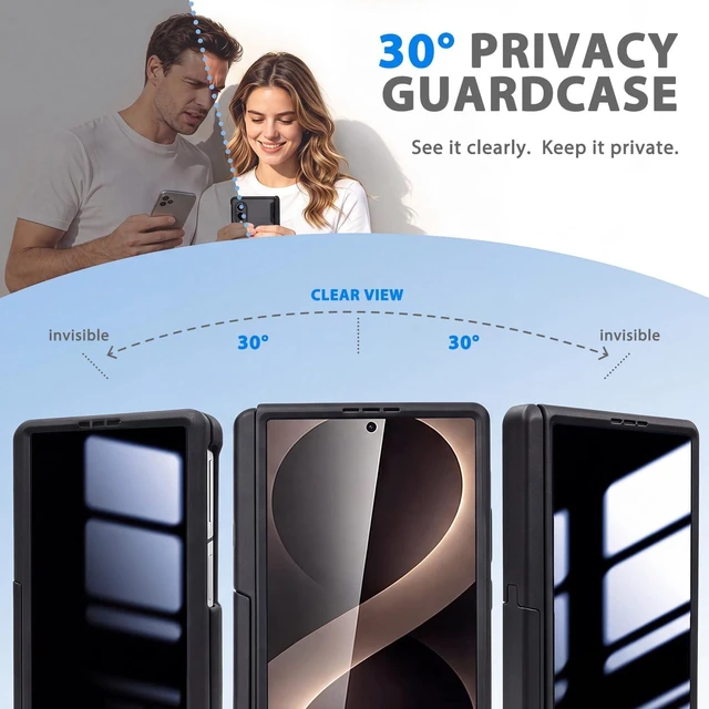 Alt view image 3 of 7 - for Galaxy Z Fold 8 Case with Invisible Kickstand Black