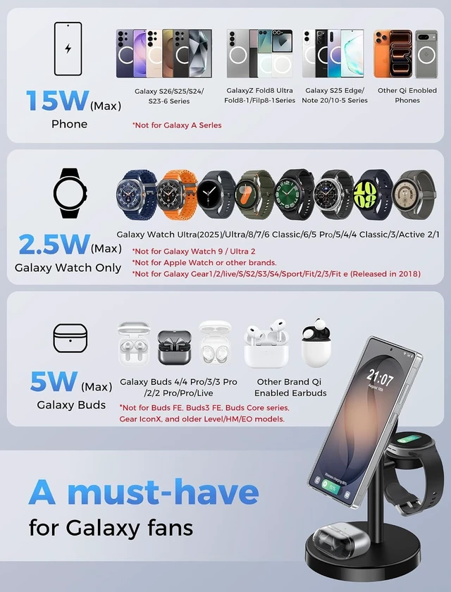 Alt view image 3 of 7 - Super Fast Strong Magnetic Wireless Charger for