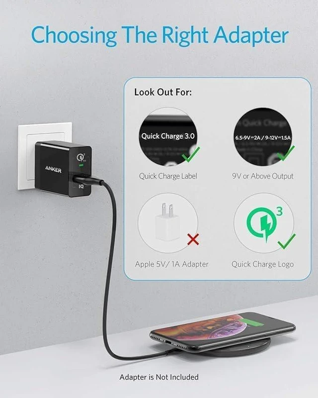 Alt view image 3 of 6 - 313 Qi-Certified 10W Fast Wireless Charger Pad