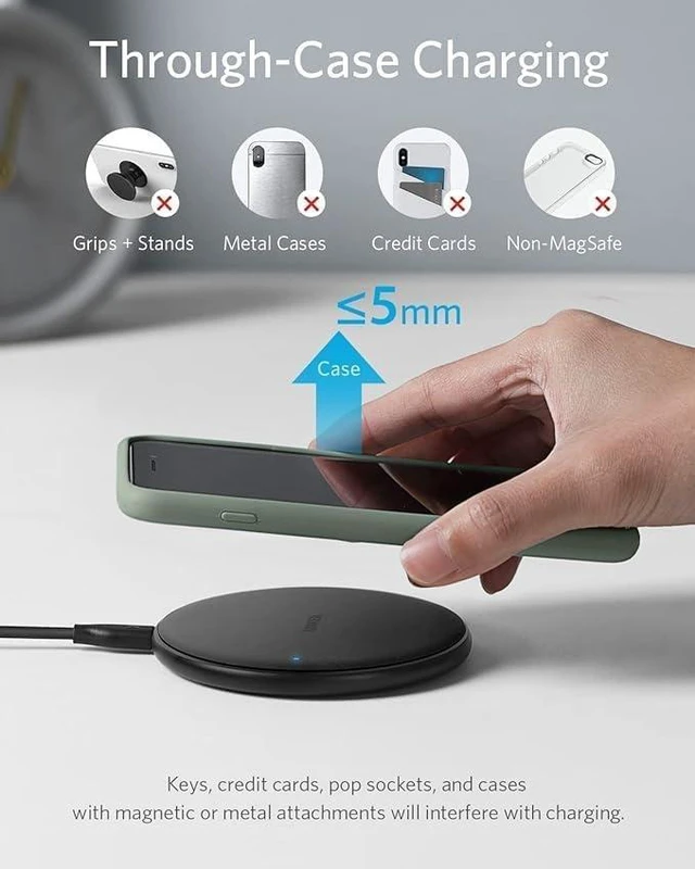 Alt view image 6 of 6 - 313 Qi-Certified 10W Fast Wireless Charger Pad