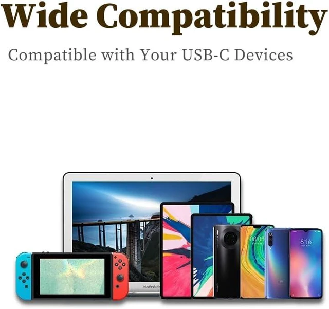 Alt view image 6 of 6 - 4-in-1 USB-C Hub Multiport Type-C Adapter Dongle USB 3.0 100W PD Charging