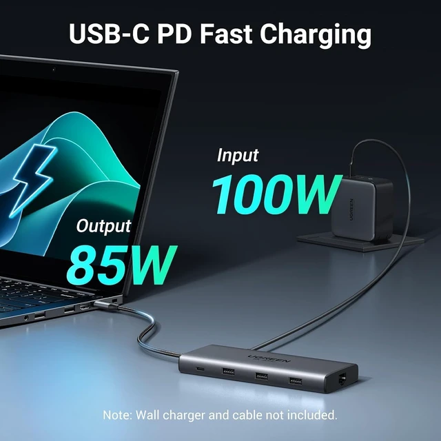 Alt view image 5 of 7 - USB C Docking Station Dual Monitor 10-in-1 Laptop Dock with 2 HDMI