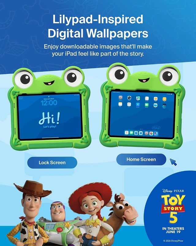 Alt view image 5 of 7 - Disney Pixar Toy Story 5 Lilypad iPad A16 Kids Case 11th/10th Gen