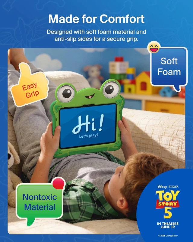 Alt view image 7 of 7 - Disney Pixar Toy Story 5 Lilypad iPad A16 Kids Case 11th/10th Gen