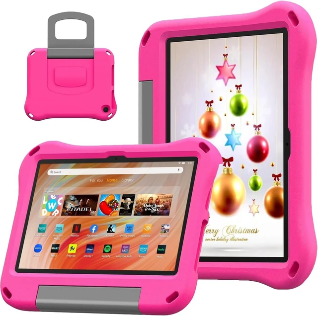 Main image of New Fire HD 10 Tablet Case & Fire HD 10/Plus/Pro Tablet Case for Kids Pink