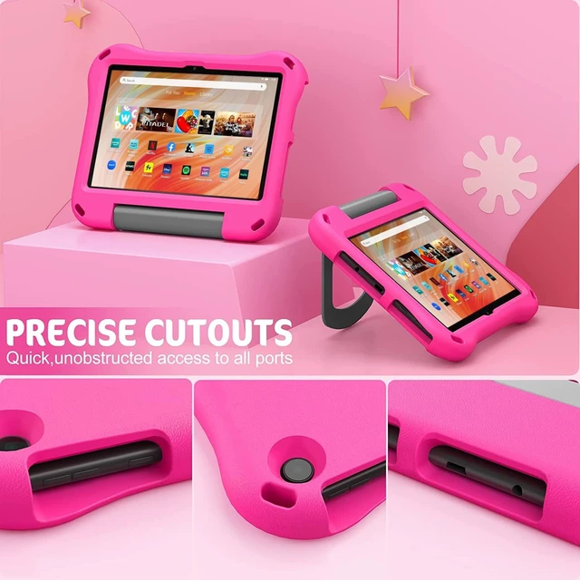 Alt view image 3 of 6 - New Fire HD 10 Tablet Case & Fire HD 10/Plus/Pro Tablet Case for Kids Pink