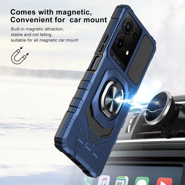 Alt view image 4 of 6 - Phone Case for TCL K33/TCL K32 5G with Screen Protector Magnetic Ring Stand