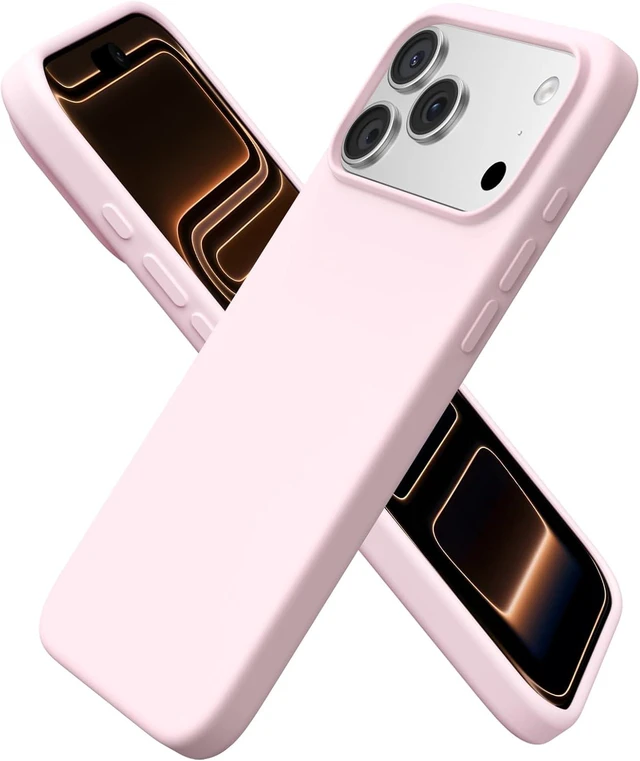 Main image of for iPhone 17 Pro Max Case Liquid Silicone Chalk Pink
