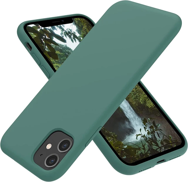 Main image of for iPhone 11 Case Phone Case 11 Slim Shockproof Anti-Fingerprint Anti-Scratch Microfiber Lining Protective Cover Compatible with iPhone 11 6.1 inch - Pine Green