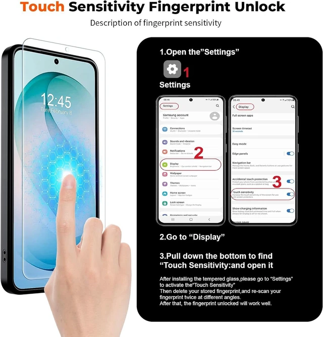 Alt view image 4 of 7 - Magnetic for Galaxy S26 Case with Screen Protector (Built-in Magnets) (Military Grade Drop Protection) Slim Translucent Shockproof Phone Case Black
