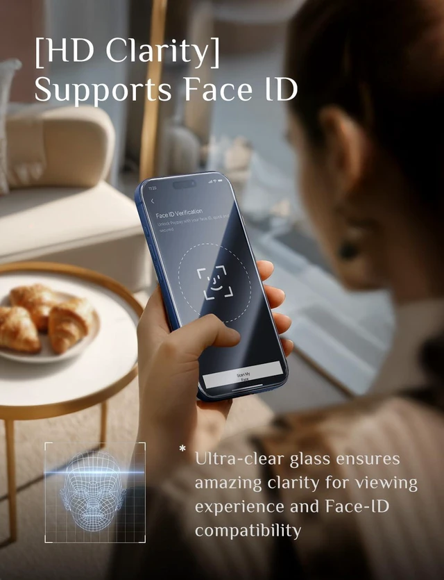 Alt view image 4 of 7 - Easy Installation for iPhone 17 Pro Screen Protector 2 Pack