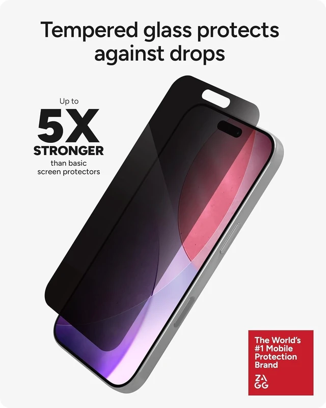 Alt view image 4 of 7 - Privacy XTR Screen Protector for iPhone 17 Pro