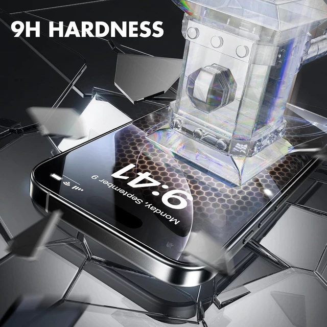 Alt view image 4 of 7 - 3-Pack Screen Protector for iPhone 16 Pro Max Tempered Glass