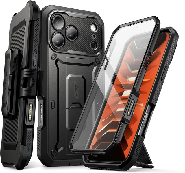 Main image of for iPhone 18 Pro Case / 17 Pro Case with Belt Clip Black