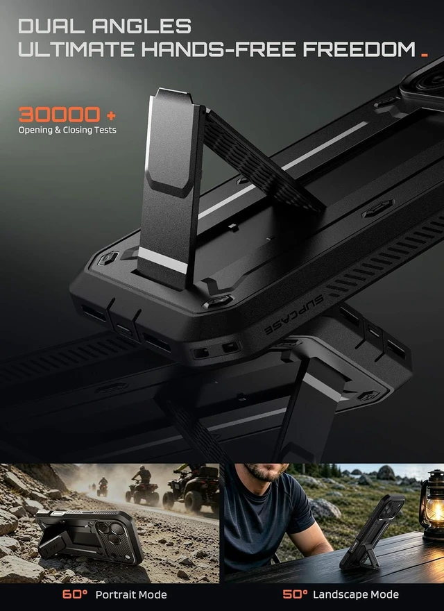 Alt view image 5 of 7 - for iPhone 18 Pro Case / 17 Pro Case with Belt Clip Black