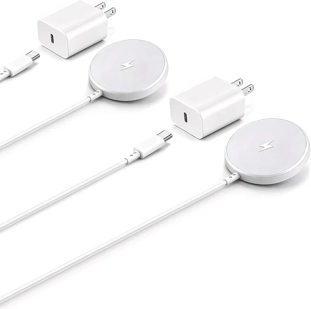 Alt view image 7 of 7 - Magnetic Wireless Charger for iPhone 17/16/15 15W 6ft MagSafe Charger