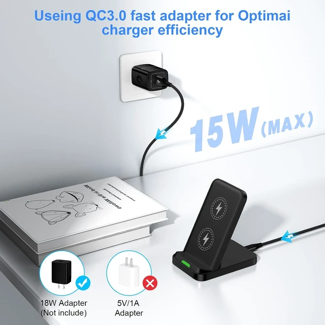 Alt view image 2 of 7 - for Google Pixel Wireless Charging Stand for Pixel 11/10 Pro/10 Pro XL/9a